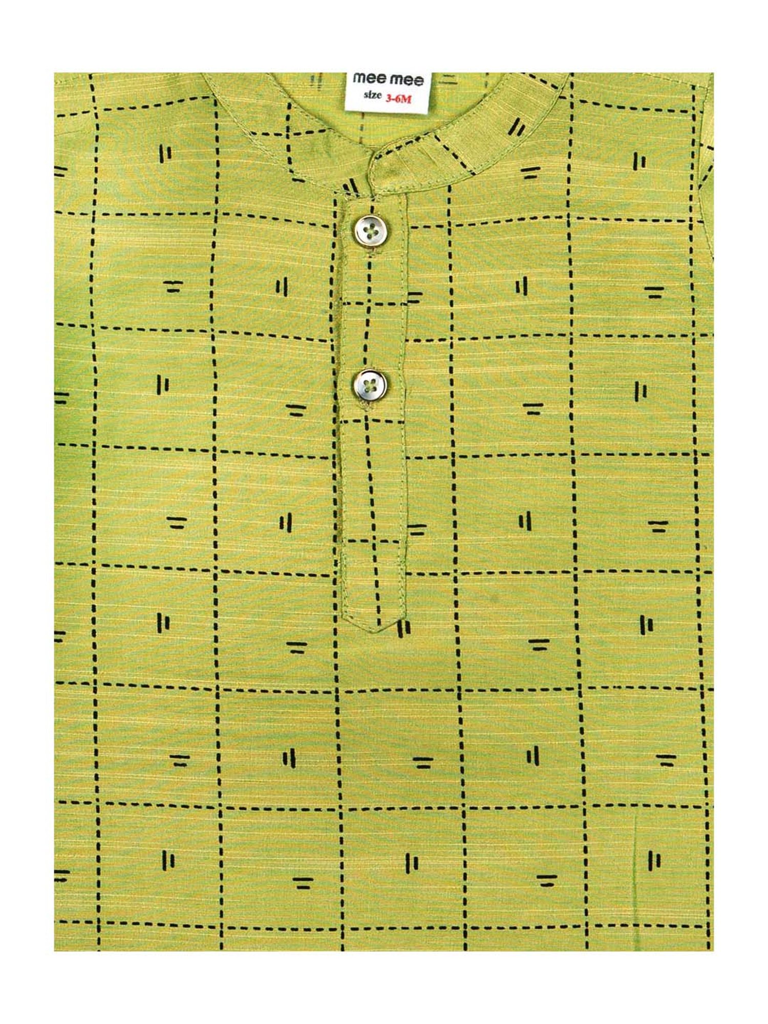 Mee Mee Kids Green Printed Kurta Set