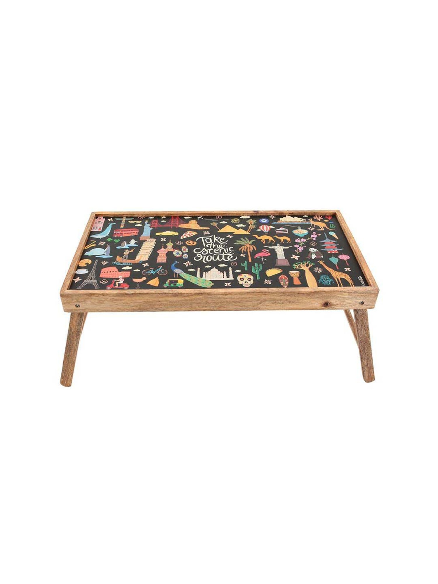 Karo Tapi Printed Multicolor Wood Small Tray