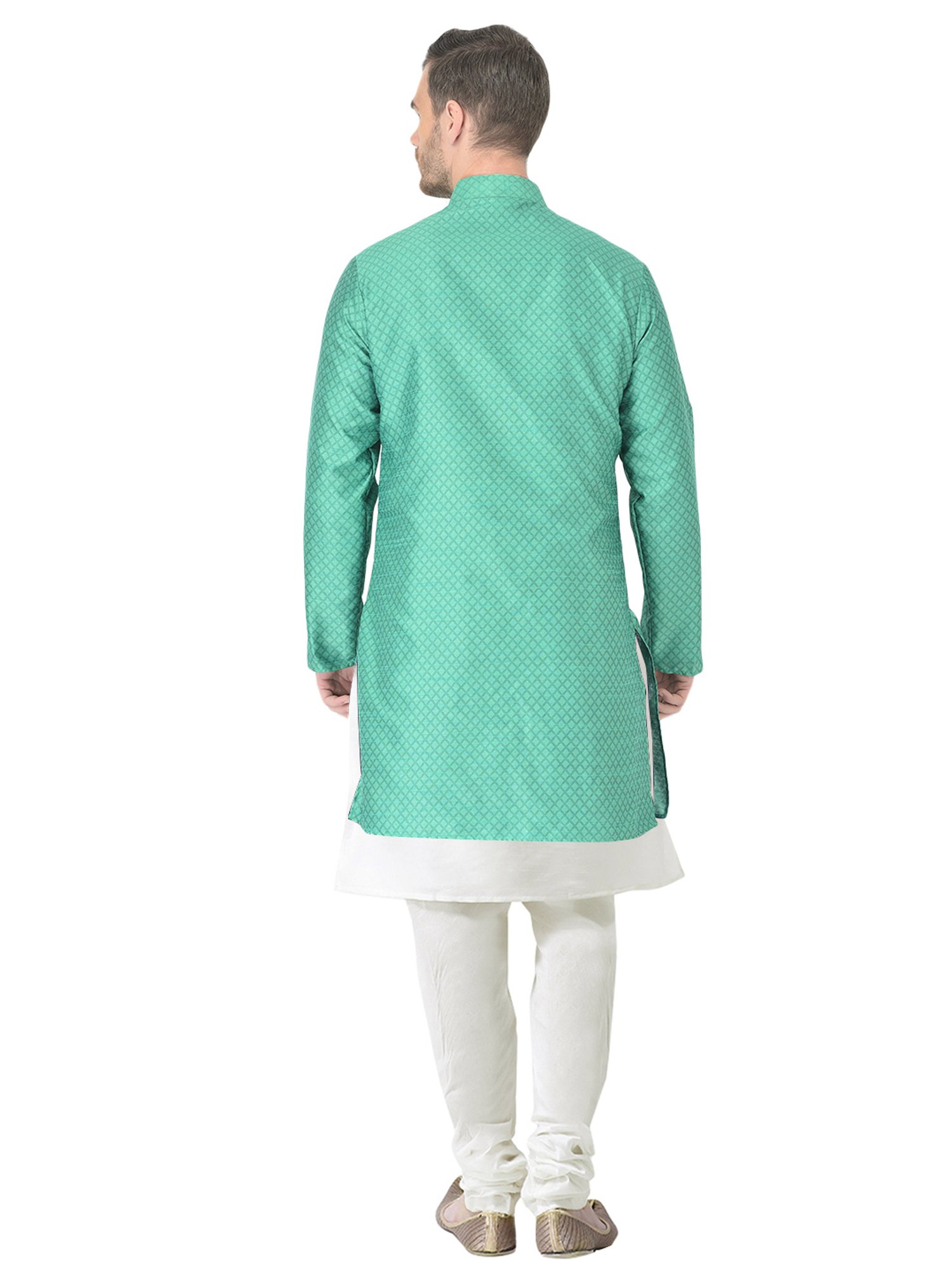 SG RAJASAHAB Multi Regular Fit Self Pattern Kurta Set