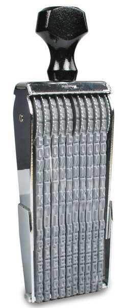 COSCO 038754 Alphanumeric Stamp, 10 Bands, 30 Font