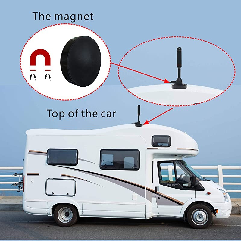 Radio Antenna for Jeep Wrangler 13-inch Flexible Metal Car Radio Antenna for 2007 to 2020 Jeep Wrangler JK JKU JL JLU Sahara Rubicon 2 4 Door Gladiator