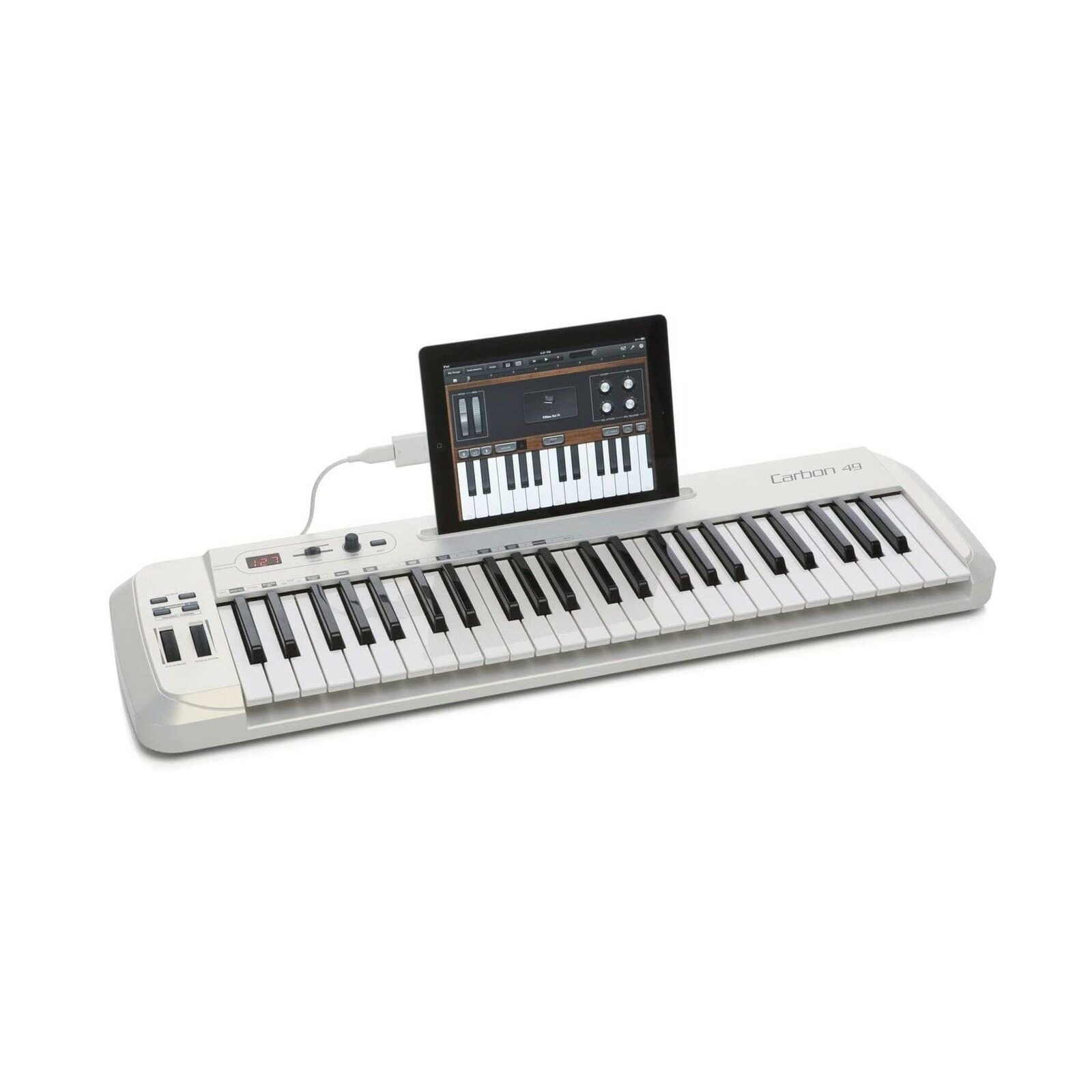 Samson Carbon 49 MIDI Controller Keyboard 49-Key + 4-Port USB 2.0 Hub with In...