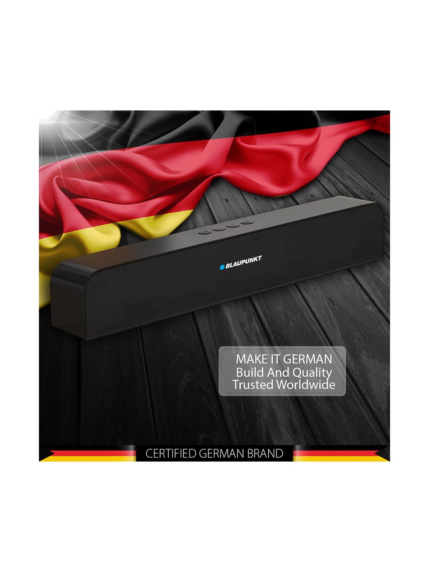 Portronics Decibel 24 | 10W Bluetooth Soundbar Speaker With In Built Mic (Black)