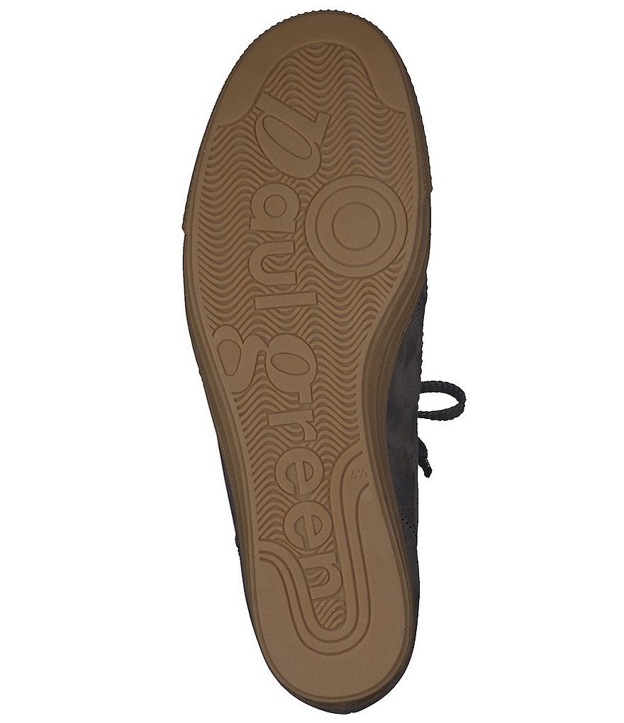 Paul Green Felicity Lace-Up Side Zipper Leather Sneakers