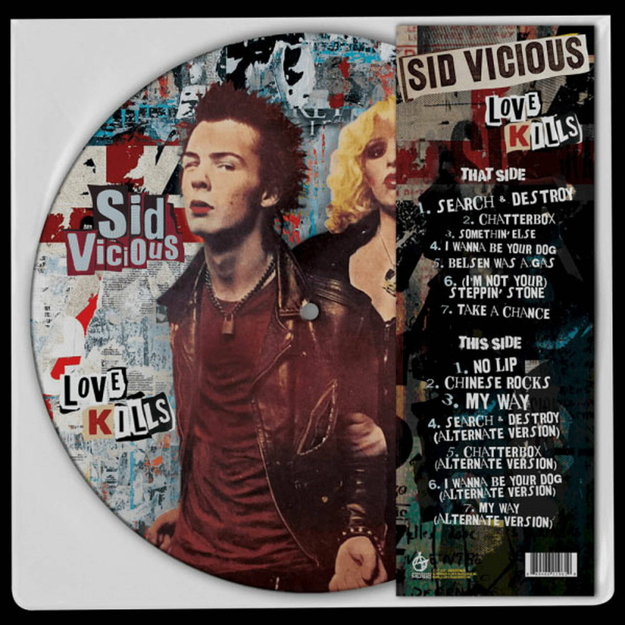 Sid Vicious Love Kills LP (Picture Disc) (Vinyl)