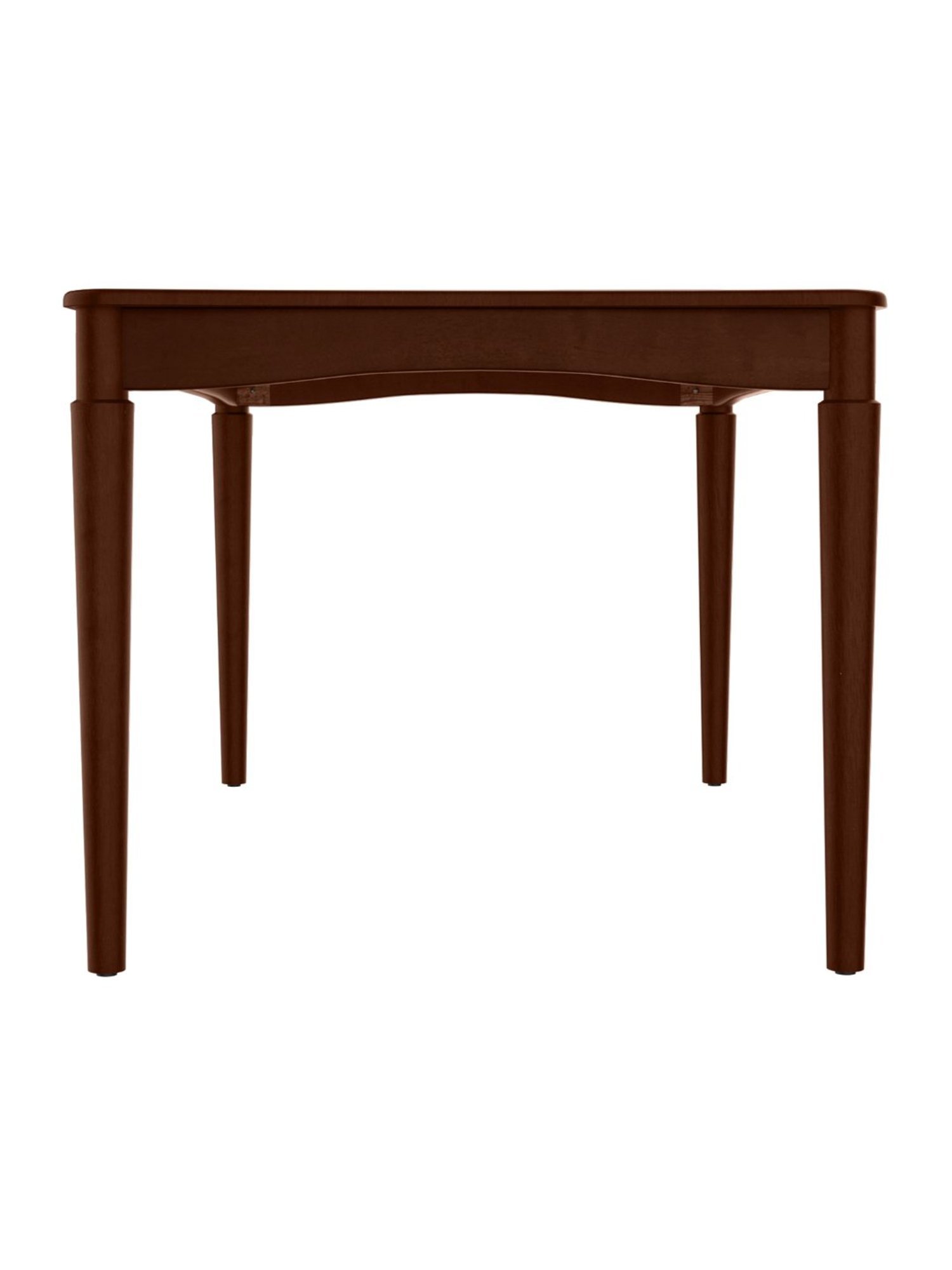 Godrej Interio Ezra Brown Rubber Wood 6 Seater Rectangular Dining Table