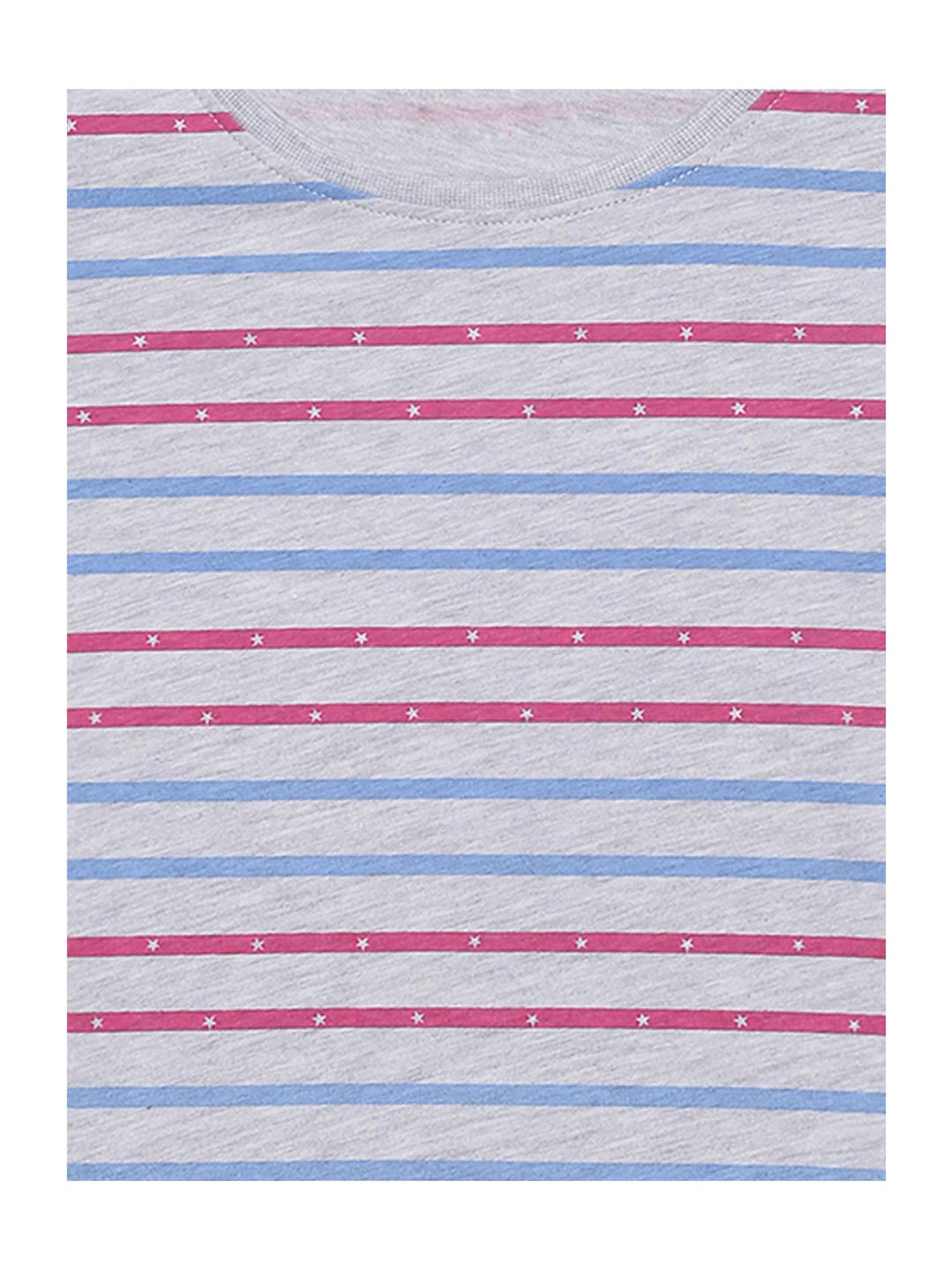 Plum Tree Kids White & Grey Embellished T-Shirt (Pack Of 2)