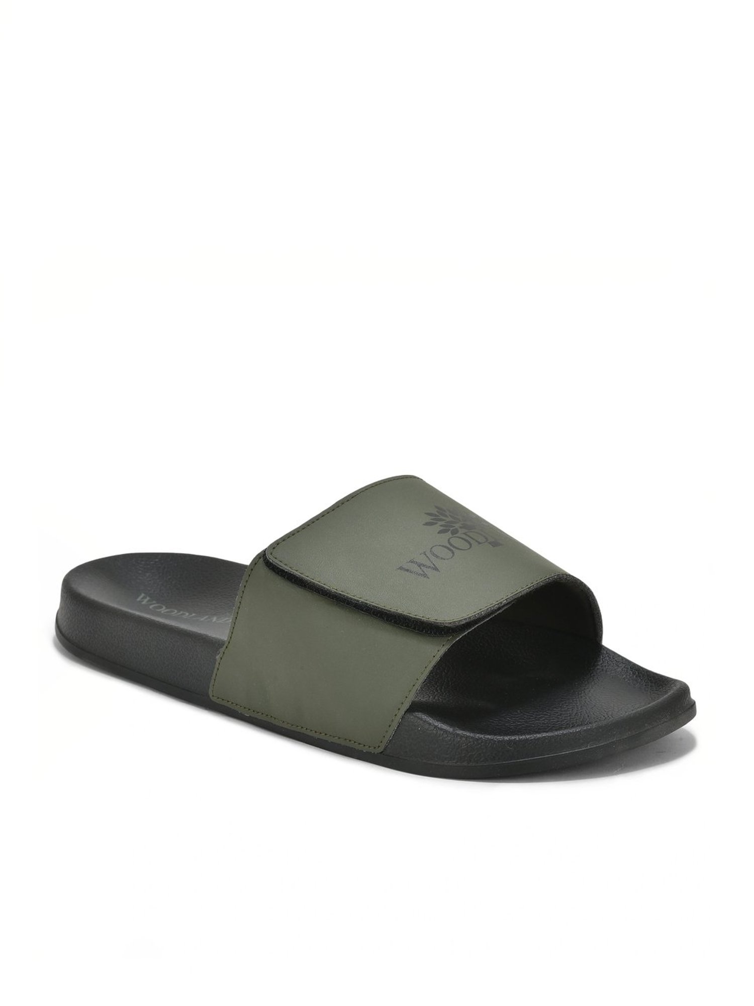 Woodland Men's Olive Slides