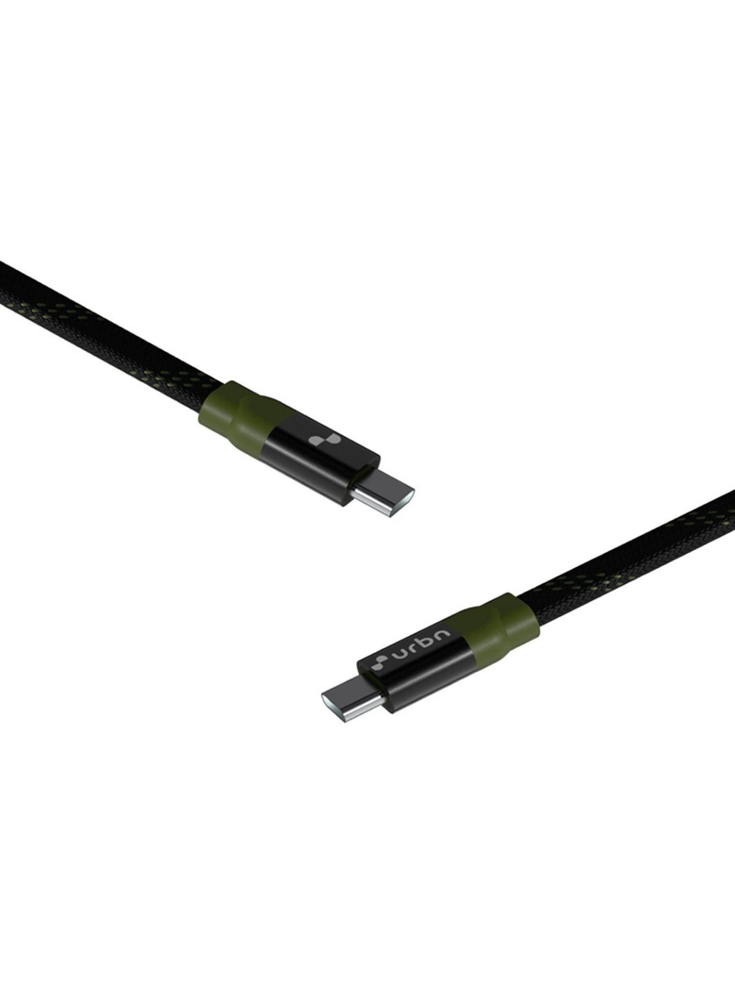 URBN 100W Super Fast PD Cable, Type C to C, Flat Cable, Made for Mobiles & Laptops 4 Feet (Camo)