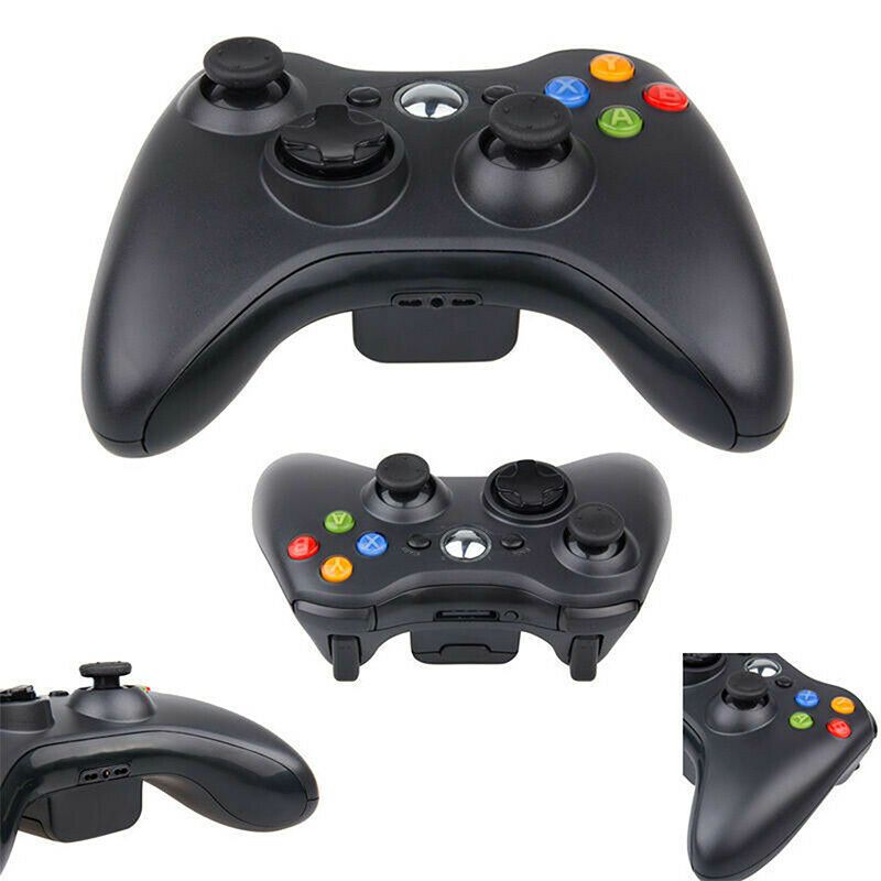 Xbox 360 Wired Controller USB Gamepad Joypad with Shoulders Buttons Joysticks for Microsoft Xbox360/Xbox 360 Slim/Window XP/Vista/PC Windows 7 8 10 Game Pad (Black)