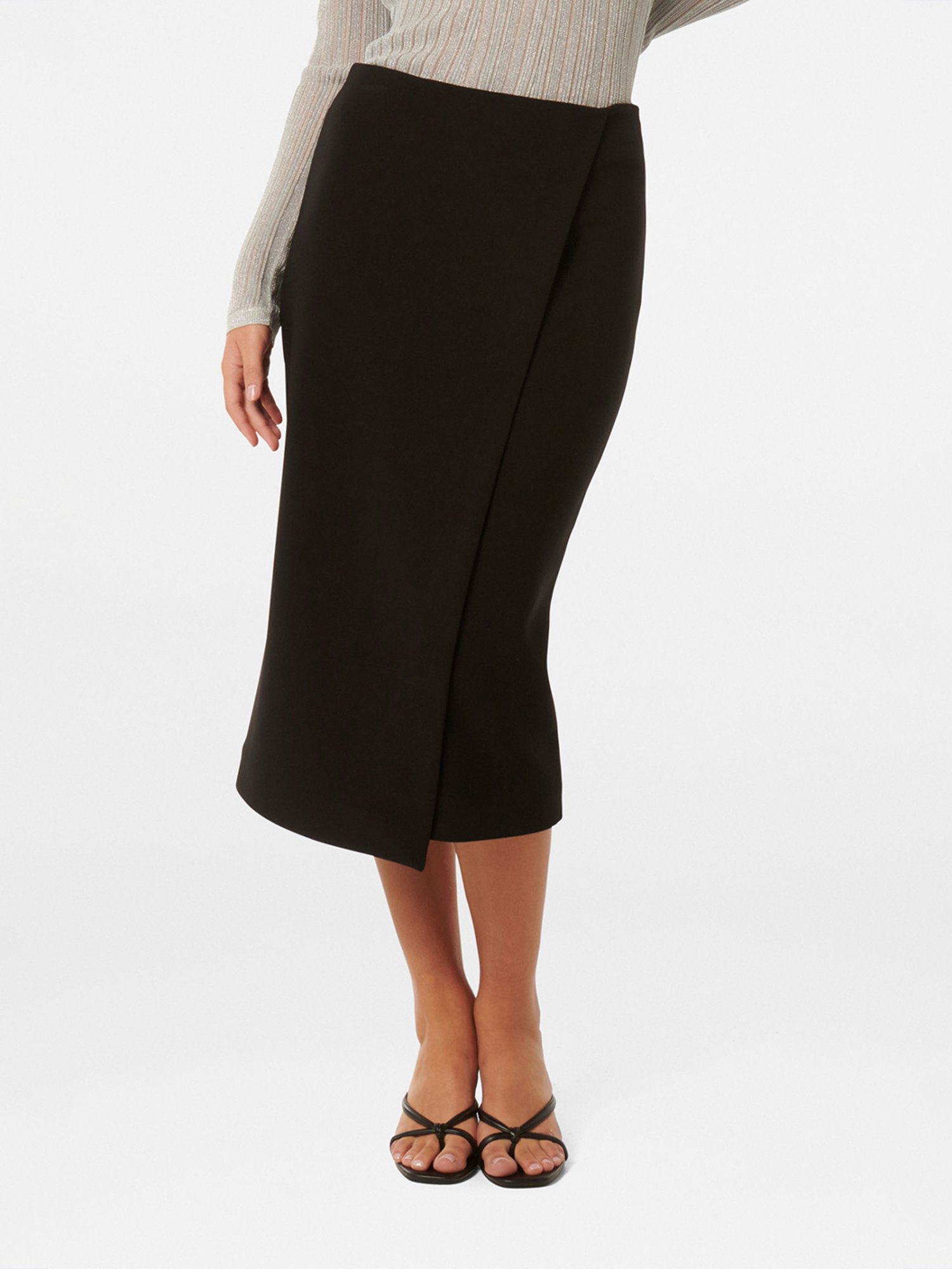 Forever New Camilla Crepe Midi Skirt