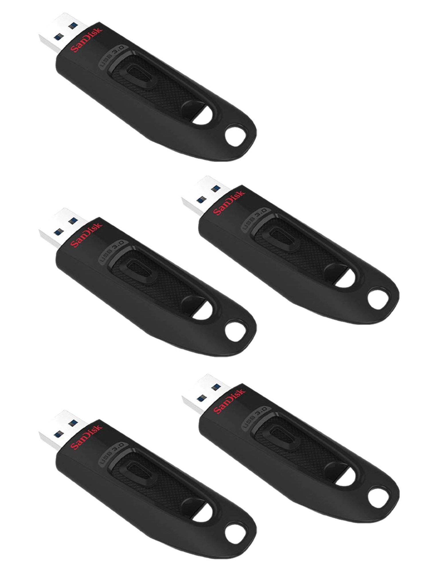 SanDisk Ultra SDCZ48-032G-I35 32GB USB 3.0 Pen Drive - Pack of 5 (Black)