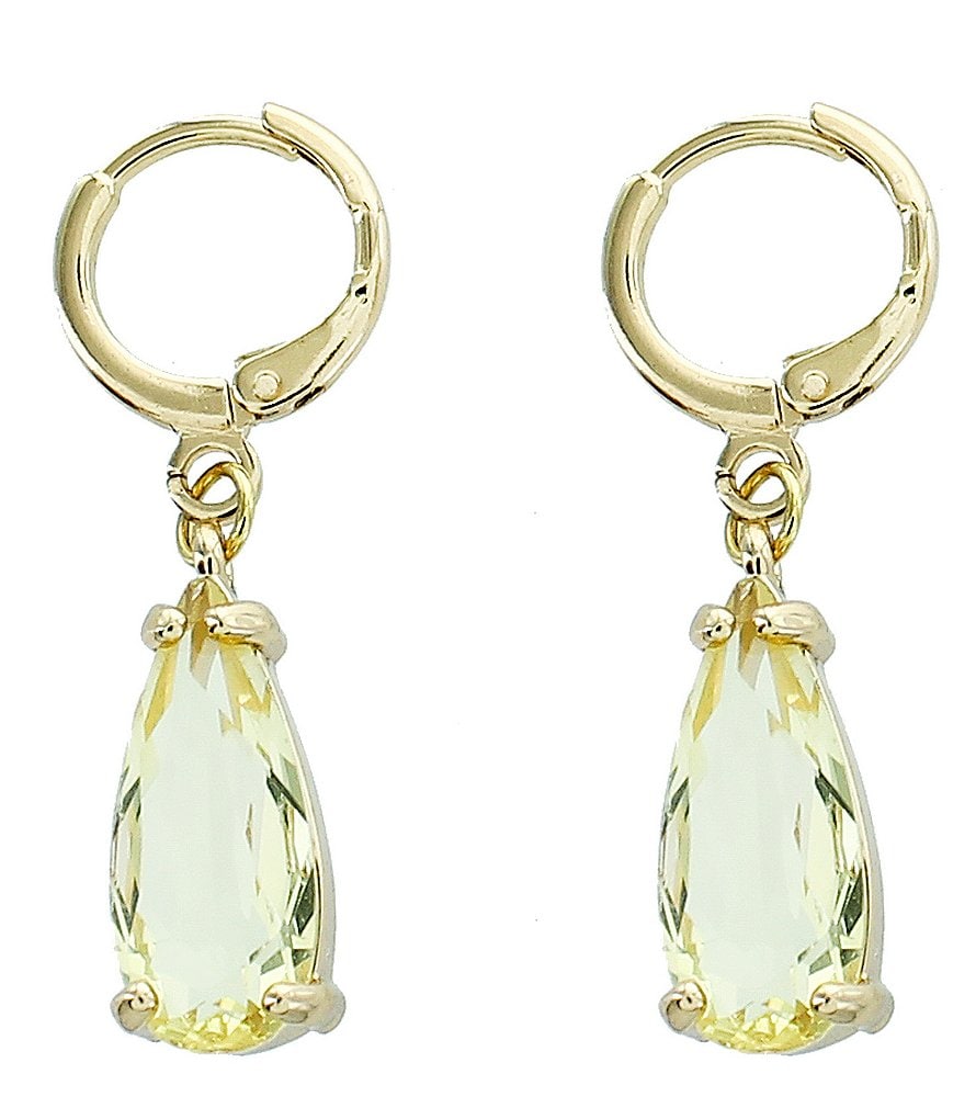 Panacea Crystal Drop Hinge Earrings