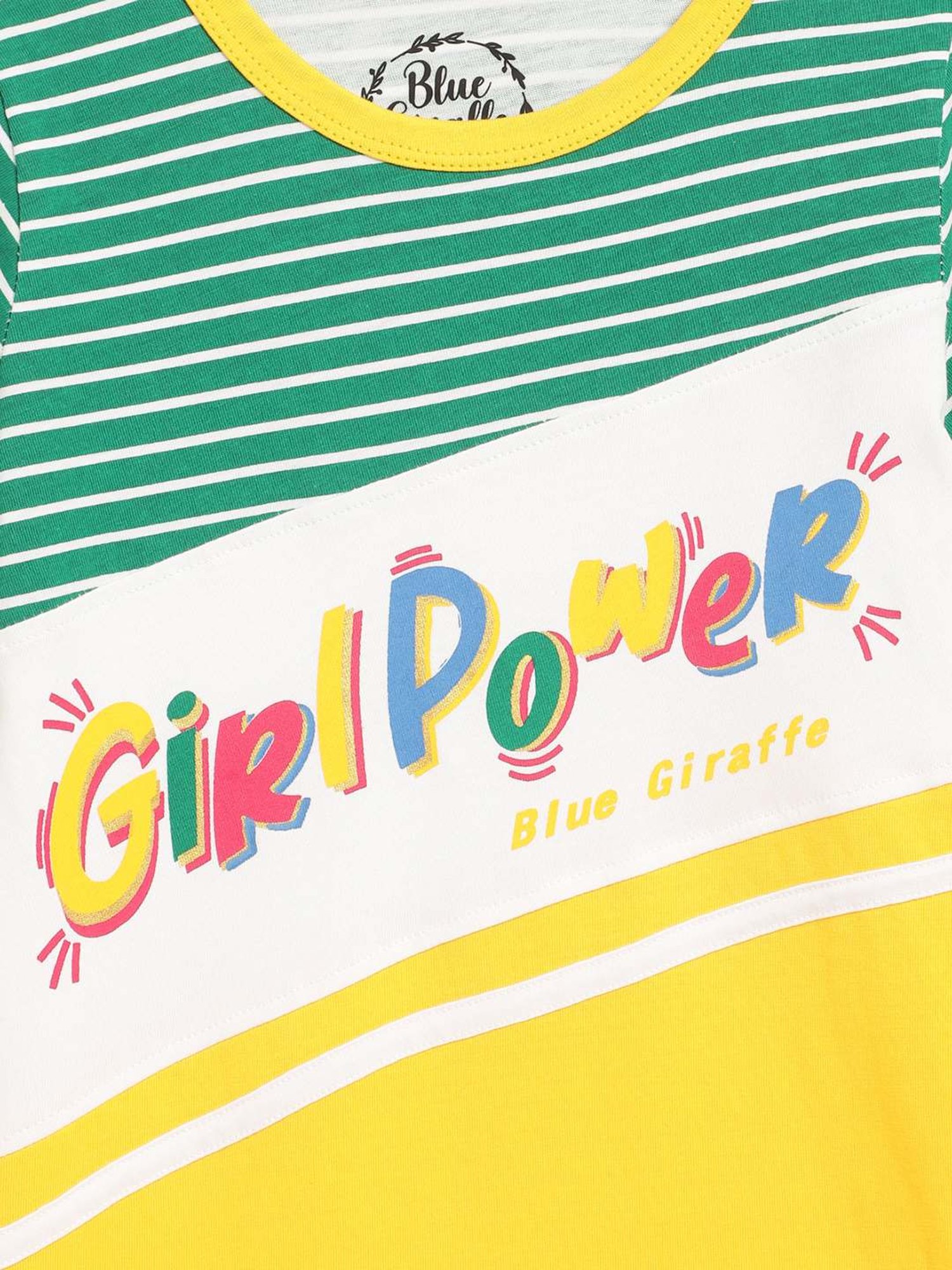 Blue Giraffe Kids Multicolor Cotton Printed Dress