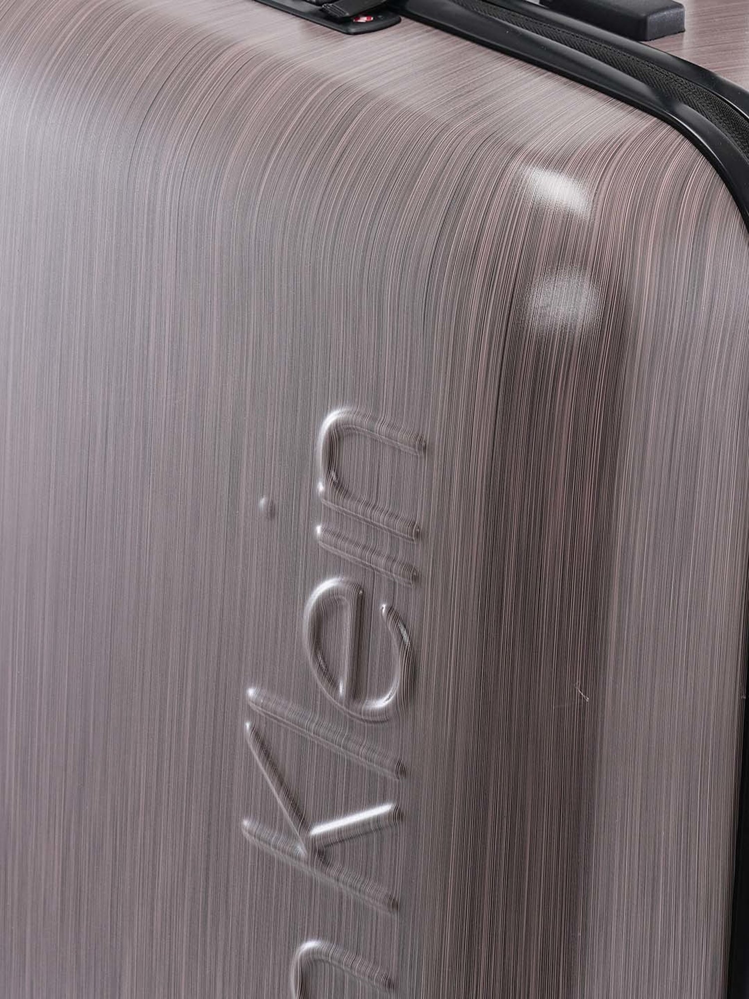 Calvin Klein Southampton Rose Gold Polycarbonate Hard Medium Trolley - 24 cms