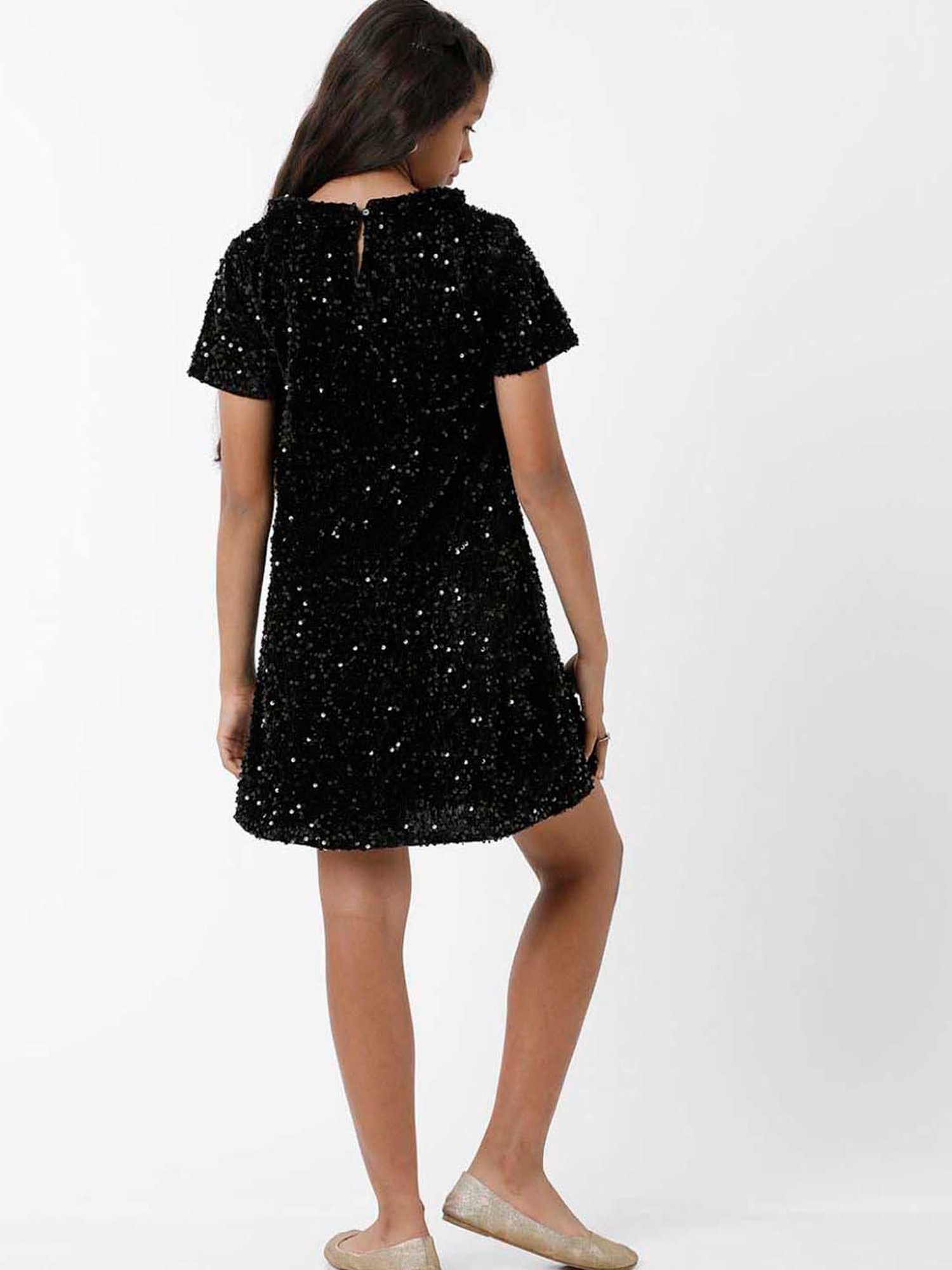 Kate & Oscar Kids Black Embellished Dress