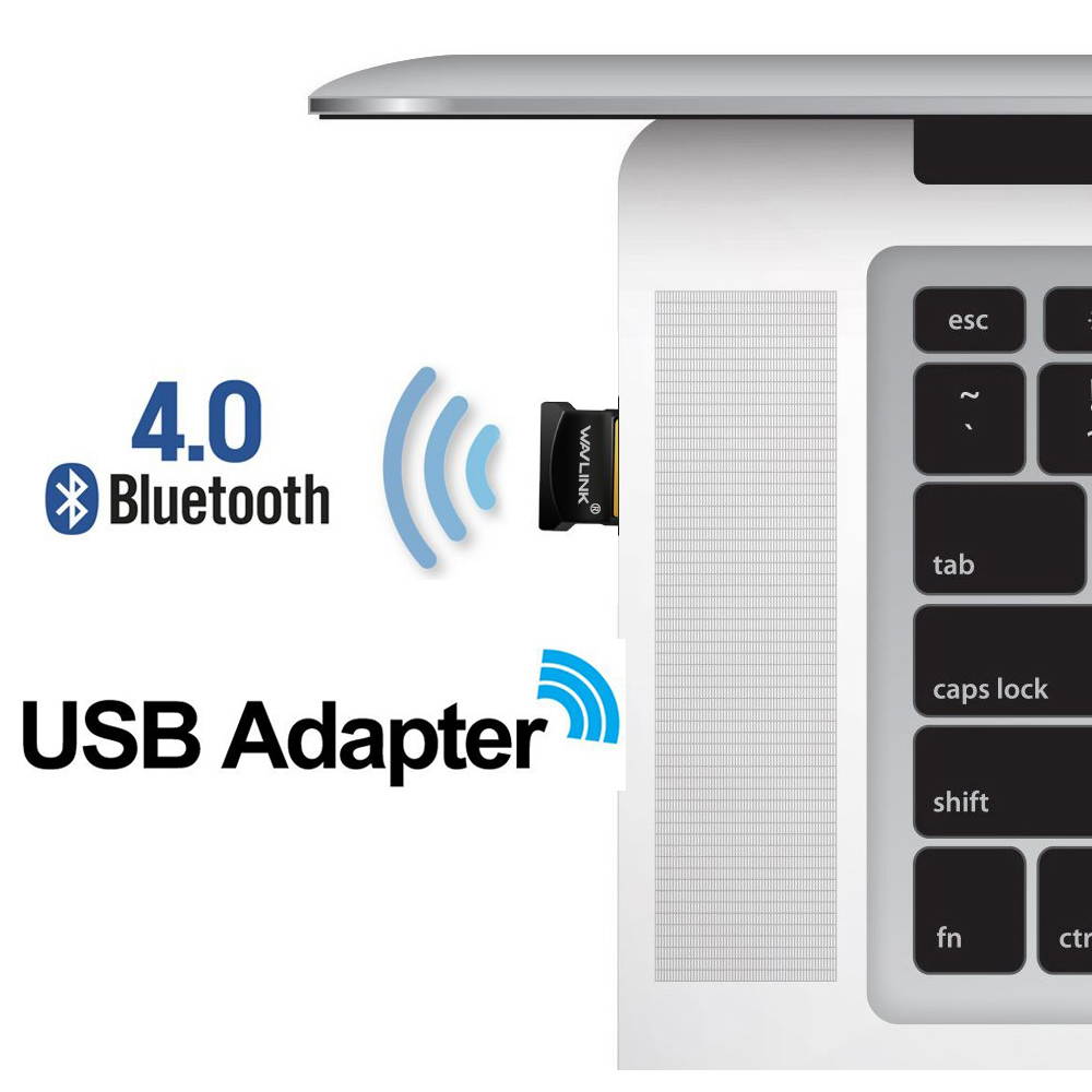 Wavlink Bluetooth 4.0 Adapter, Wireless Bluetooth CSR 4.0 Dongle Adapter  Compatible with Windows 10,8.1/8,7,Vista, XP, 32/64 Bit and Classic Bluetooth, Stereo Headset Compatible