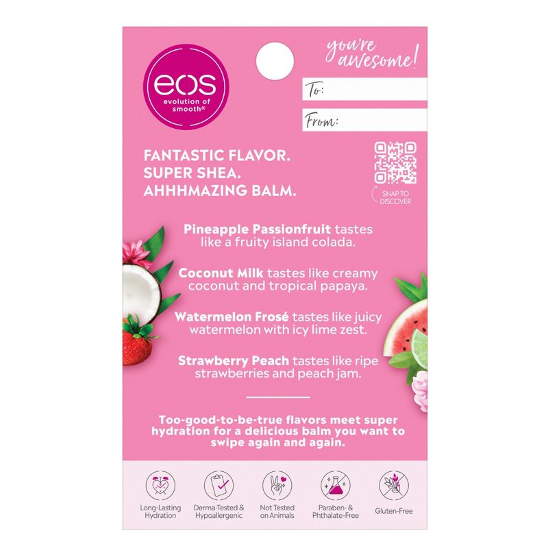 eos Super Soft Shea Lip Balm Stick Variety Pack - 4pk