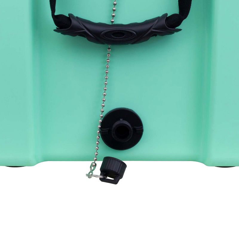 Driftsun DS-ICE-70SF Heavy Duty 70 Quart Rotomolded Thermoplastic UV Resistant Portable Insulated Hardside Ice Chest Beverage Cooler, Sea Foam