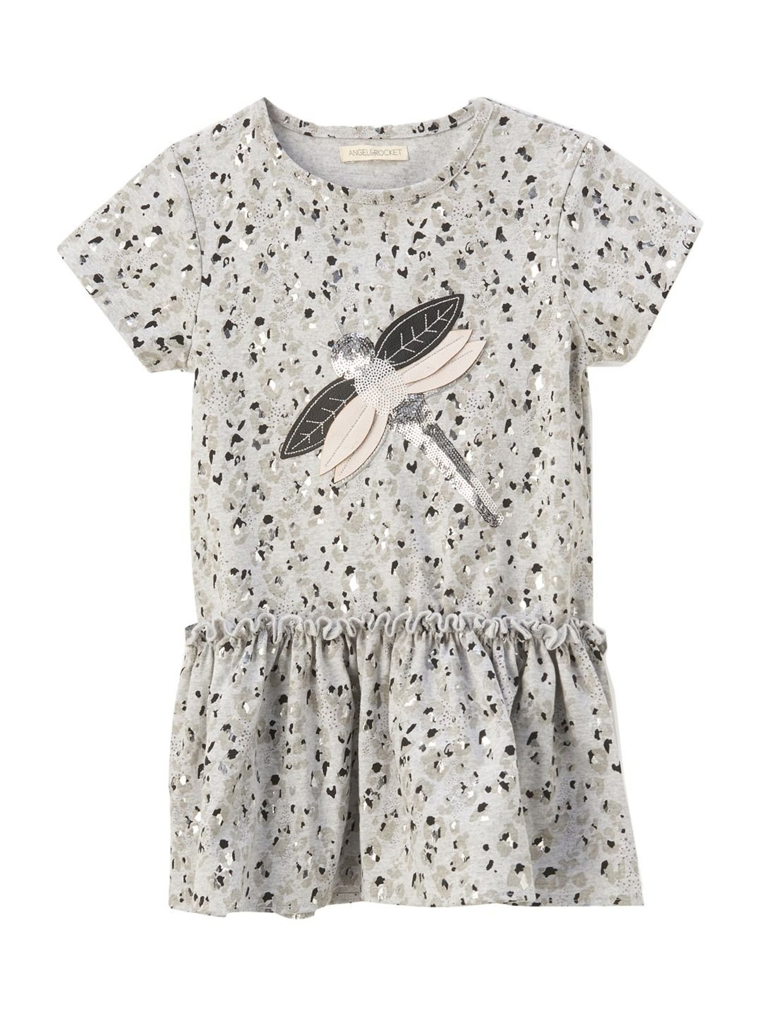 Angel & Rocket Kids Serena Grey Printed Top