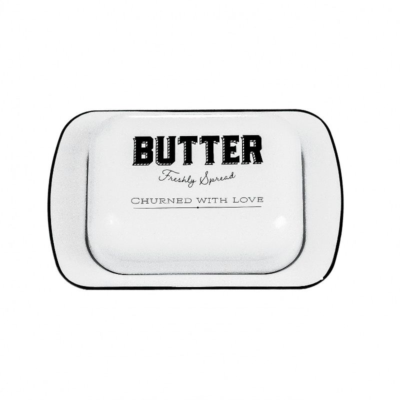 Amici Home Country Cottage Metal Butter Dish