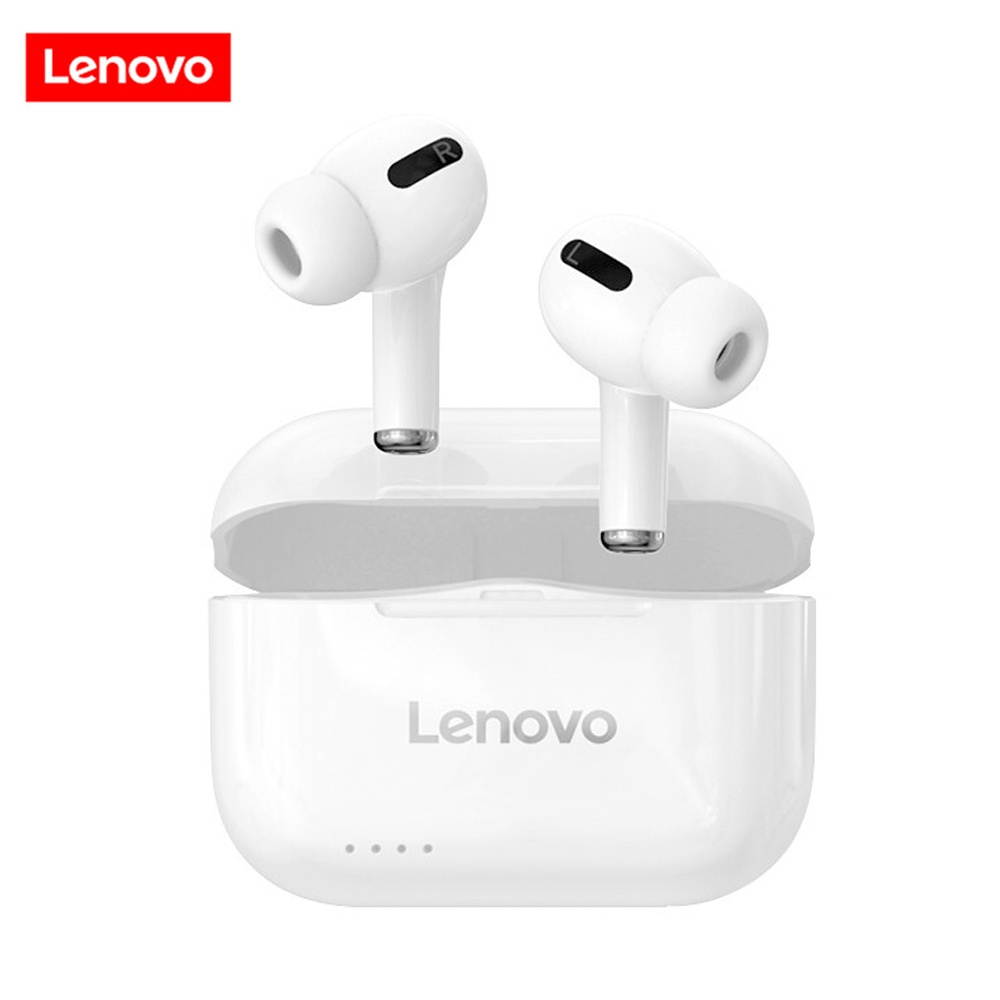 Lenovo LP1S TWS Earbuds Bluetooth 5.0 True Wireless Headphones Touch Control Sport Headset IPX4 Sweatproof In-ear Earphones with Mic 250mAh Charging Case