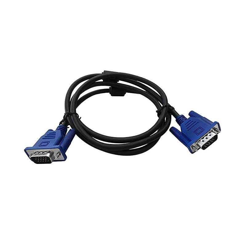 Blue VGA 15 Pin Male to Male Plug Computer Monitor Cable Wire Cord 15M 49 Feet