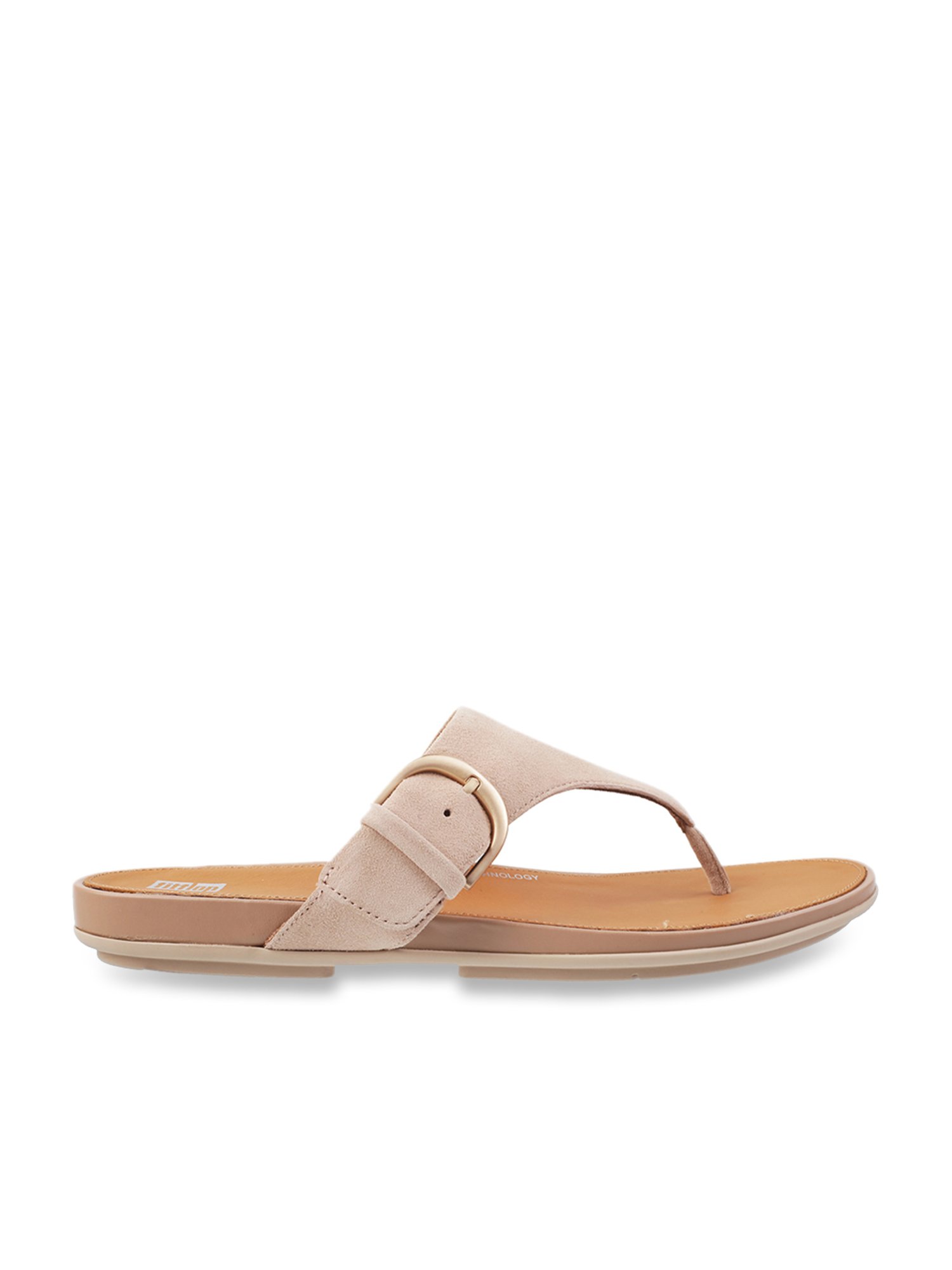 FitFlop Women's Beige Thong Sandals