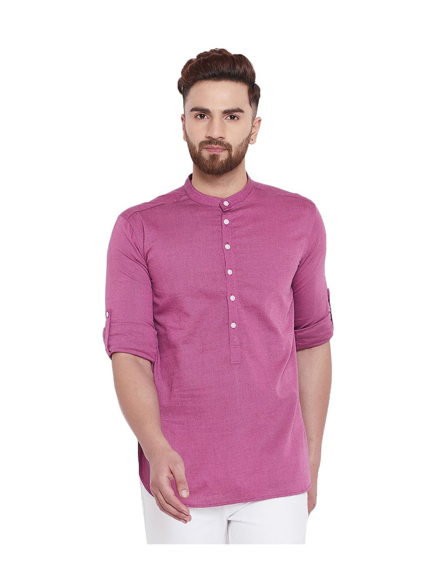 Even Pink Cotton Kurta