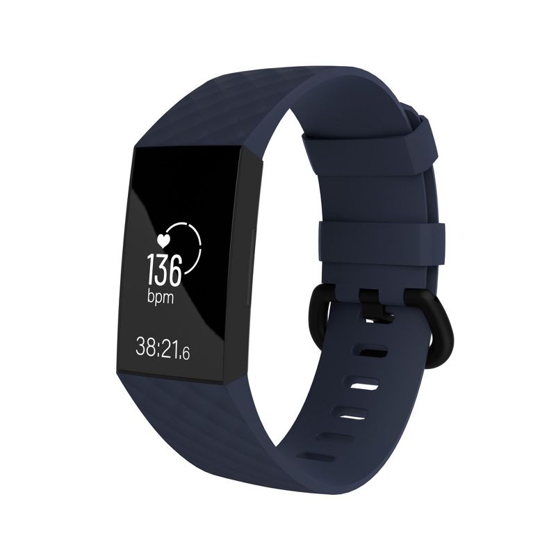 Replacement Band For Fitbit Charge 3 & Charge 4, Dark Blue Size Small S by Zodaca