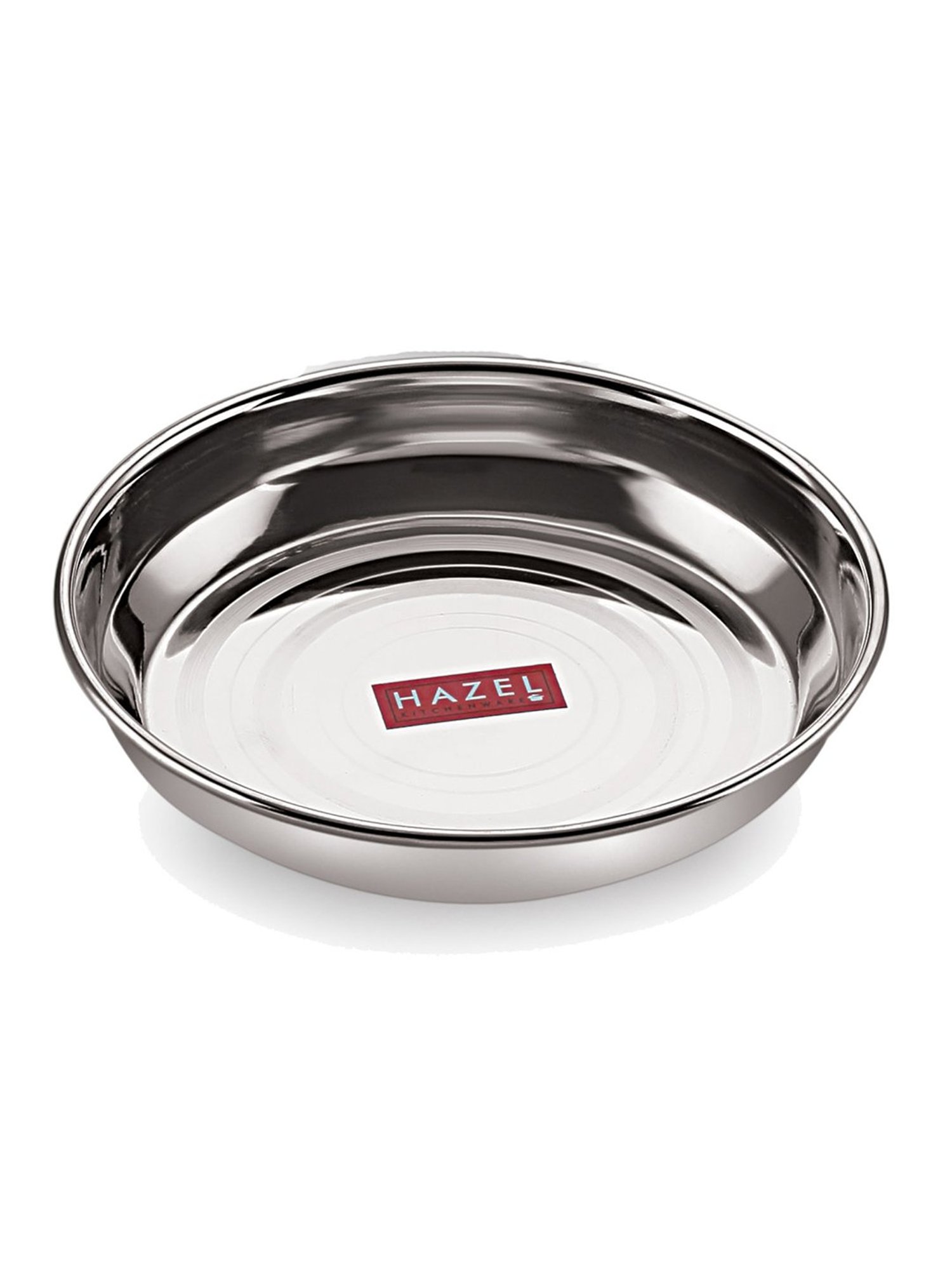 HAZEL Silver Stainless Steel 12 cm Breakfast Plate (0.2L) - Set of 1