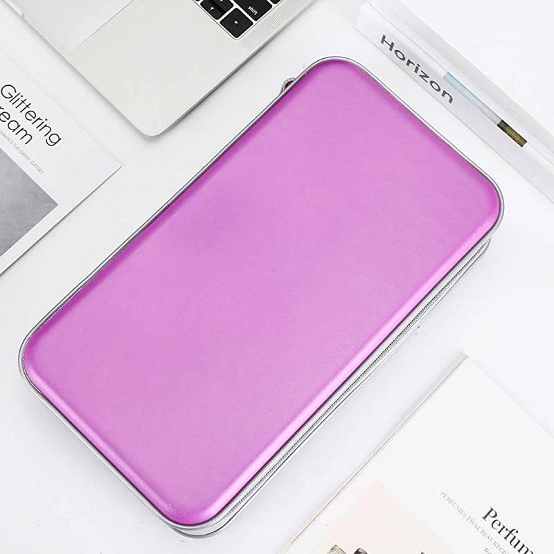 80 Capacity Heavy Duty CDDVD Wallet Binder Storage Case Bag Holder Booklet Purple