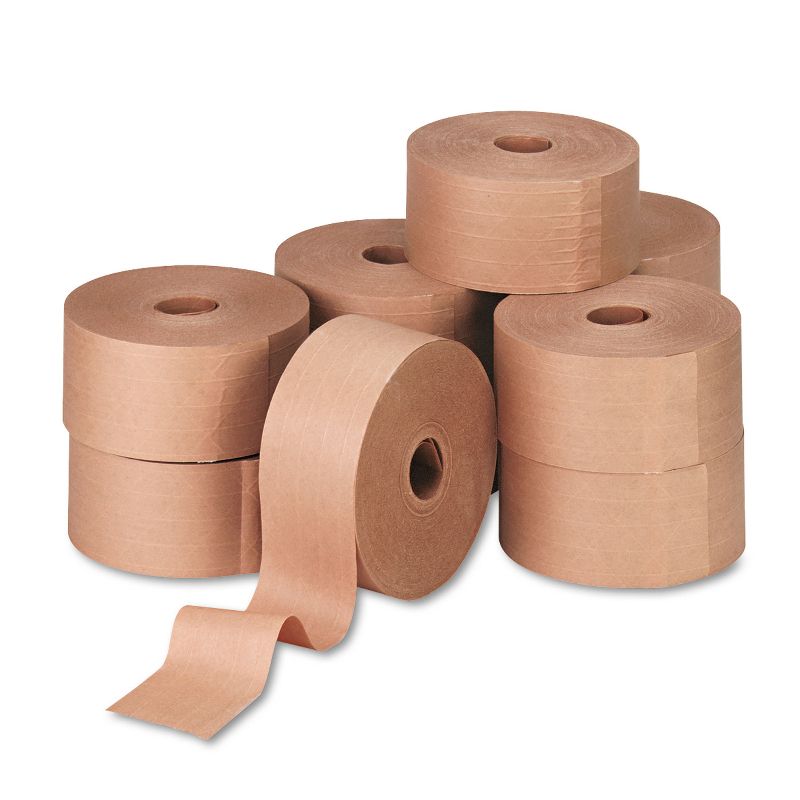 General Supply Gummed Kraft Sealing Tape, 3 Core, 3x450 ft, Brown 44HD007