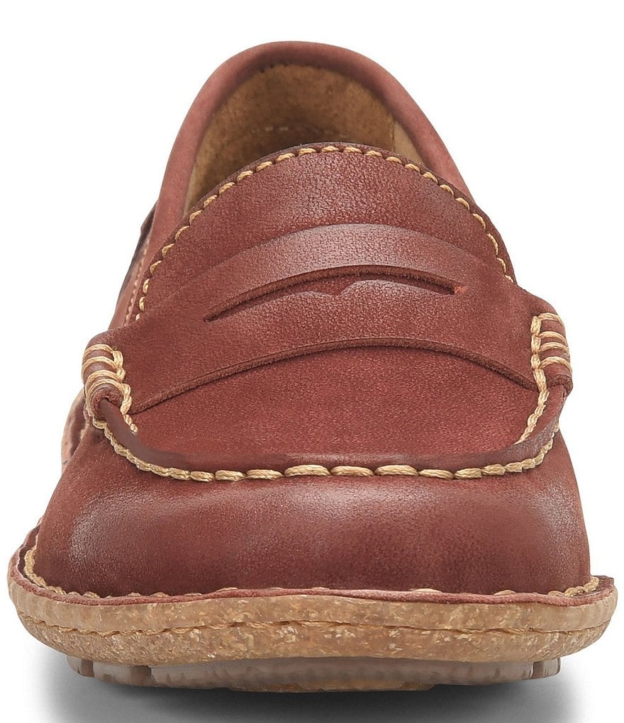 Born Nerina Suede Penny Loafers