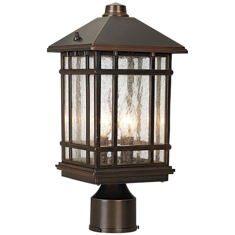 Kathy Ireland J du J Sierra Craftsman 14" High Outdoor Post Mount Light