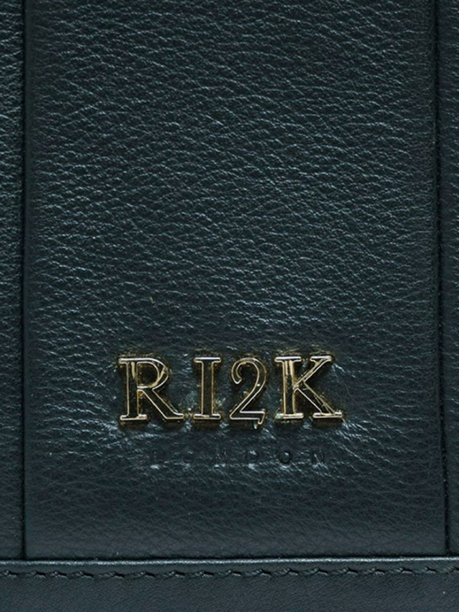RI2K London Black Leather Medium Animal Effect Cross Body Bag