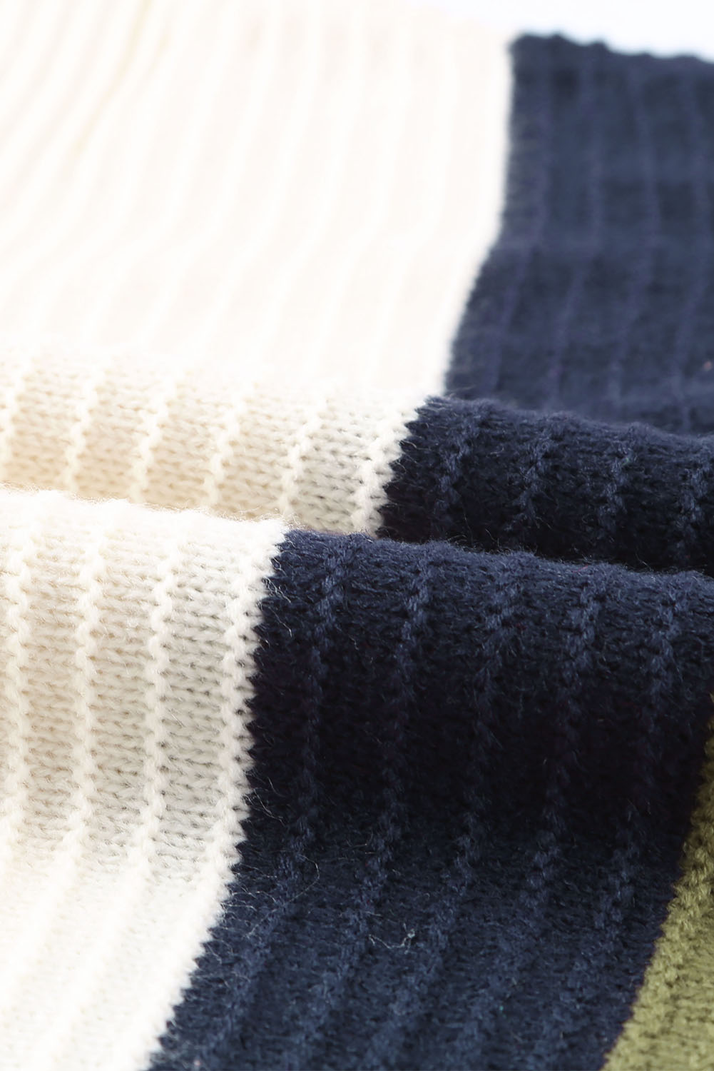 Yellow Drop Shoulder Henley Pullover Sweater With Slits