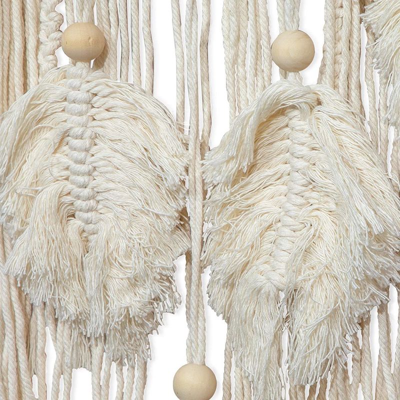 Okuna Outpost Boho Macrame Dream Catcher, Bohehmian Home Wall Decor (46 x 11.8 in)