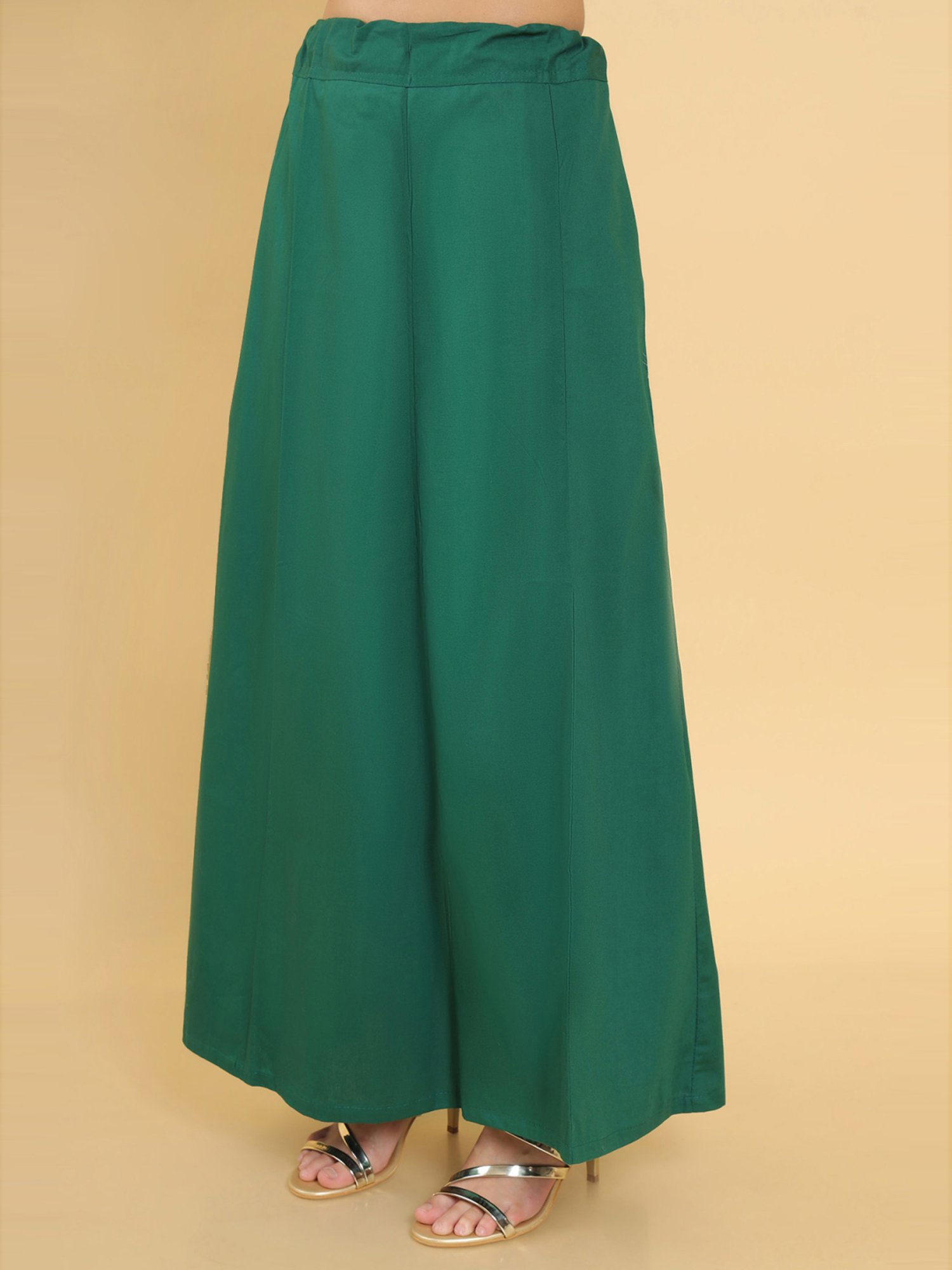 Soch Green Cotton Saree Shapewear