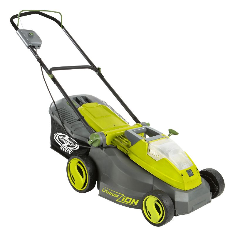Sun Joe iON16LM-CT 40-Volt iONMAX Cordless Brushless Lawn Mower | 16-Inch | Tool Only