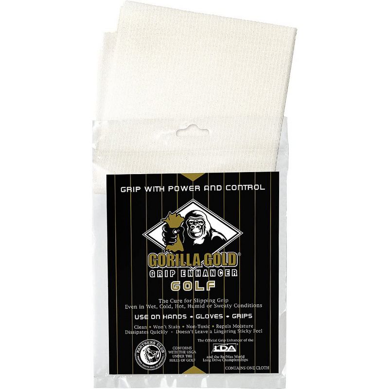 Gorilla Gold Reusable Tackifying Golf Grip Enhancer Towel