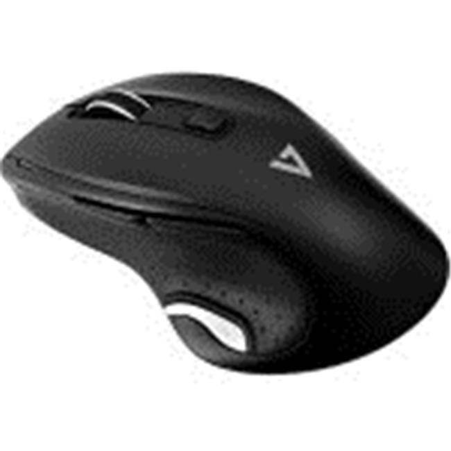 V7 Deluxe Wireless Optical Mouse - Black - Optical - Wireless - Radio Frequency - Black - USB - 1600 dpi - Scroll Wheel - 6 Button(s)