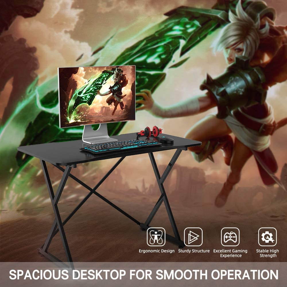 SMUGDESK 43'' PC E-Sports computer desk , Ergonomic Home Office Desk Gamer Workstation Gaming Table