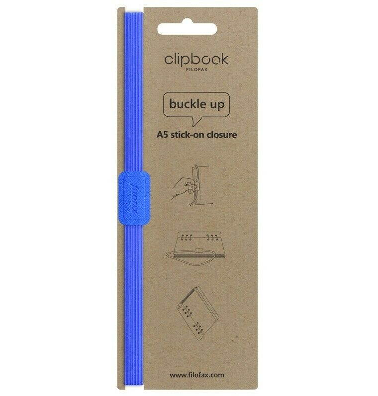 Filofax Clipbook Saffiano Fluoro A5 Elastic Closure Blue - 149202