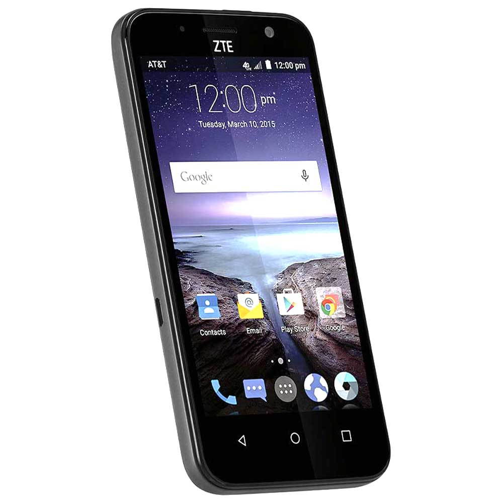 ZTE Maven Smartphone GSM Unlocked Z812 | 4.5" Touchscreen Display | 2100mAh Li-Ion Battery | 8GB + 1GB RAM | 5MP Camera + 720p HD Video Capture | Android 5.1 Lollipop - Black