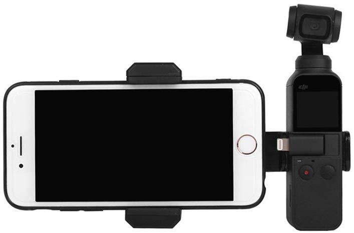 ZEEY Extension Cellphone Holder Bracket + Tripod + Monopod Pole Set Compatible with DJI Osmo Pocket Handheld Gimbal Camera
