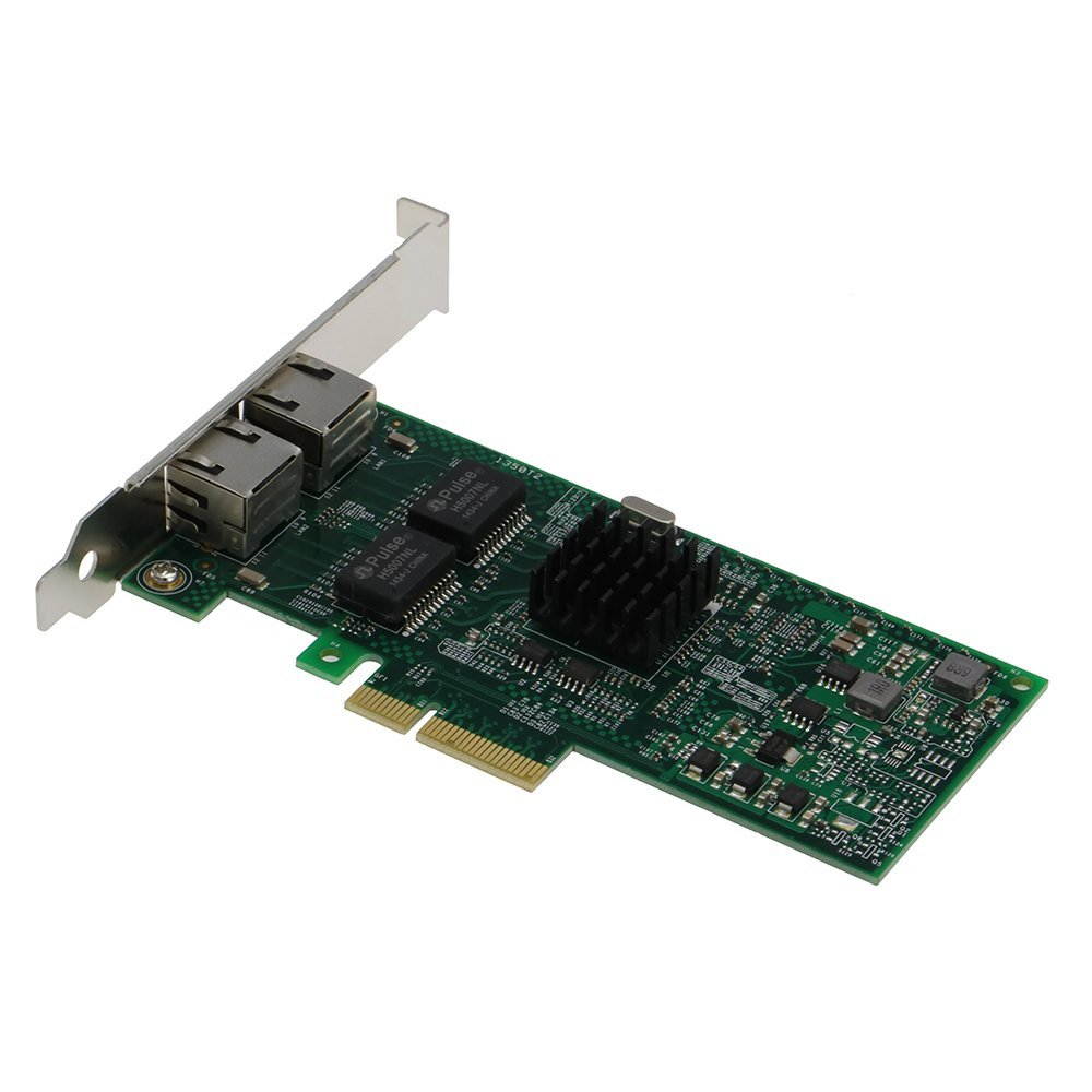 SEDNA - PCIe 4X Dual 10/100/1000 Gbps Ethernet Server Adapter (Intel I350-T2 Chipset), with low profile bracket