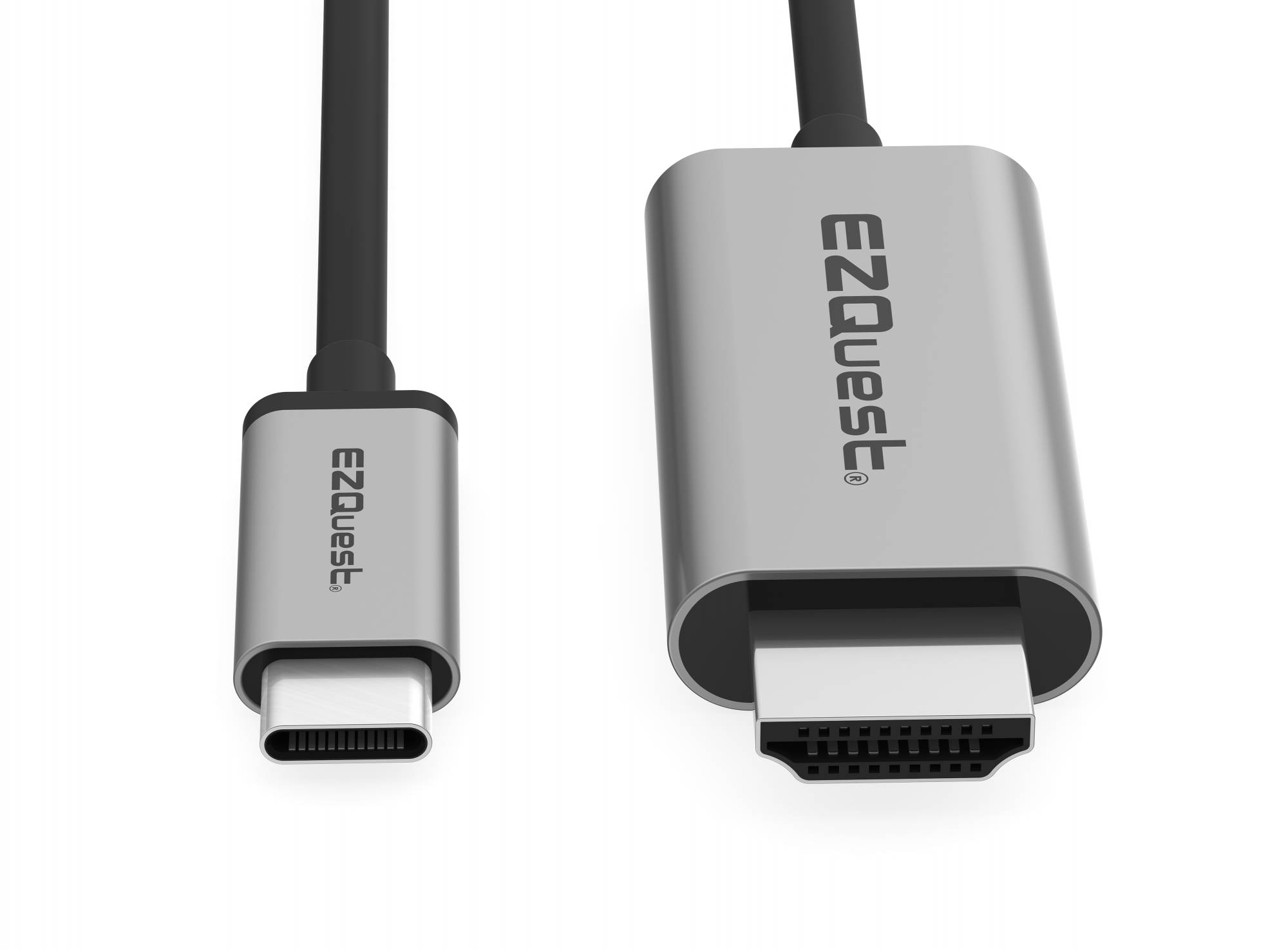 EZQuest USB-C to HDMI 4K 60Hz Cable with HDR Space Gray 2 meter - X40017