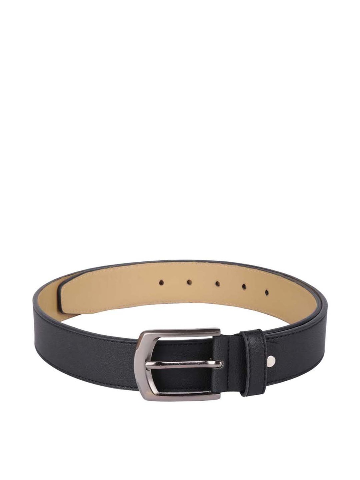 Crusset Black Formal Belt, 3 Handkerchief  with Wallet for Men