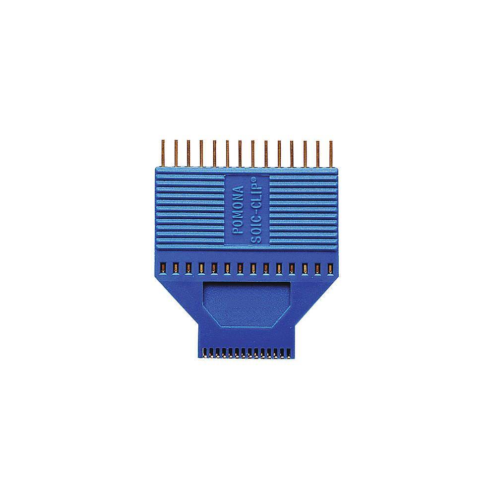 Pomona 5250 Test Clip SOIC Clip 8 Pins Low-profile fine-pitch chips, Densely populated boards, or vertical boards,
 IC Test Clip, SOJ, SOIC, 8 Contacts, 1.27 mm, Gold Plated Contacts